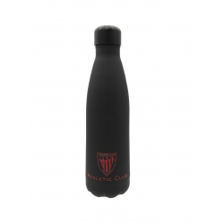 Athletic Club Botella Negra Rubberizada de Doble Pared - León Rojo