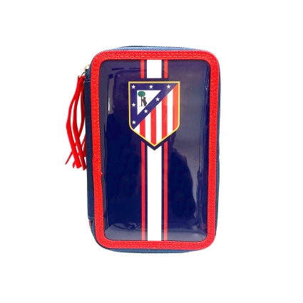 Atlético de Madrid Plumier 3 Pisos con Material Escolar Atlético de Madrid Plumier 3 Pisos con Material Escolar