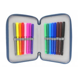 Atlético de Madrid Plumier 3 Pisos con Material Escolar Atlético de Madrid Plumier 3 Pisos con Material Escolar