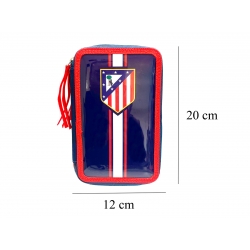 Atlético de Madrid Plumier 3 Pisos con Material Escolar Atlético de Madrid Plumier 3 Pisos con Material Escolar