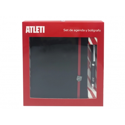 Atlético de Madrid Set Agenda y Bolígrafo Atlético de Madrid Set Agenda y Bolígrafo