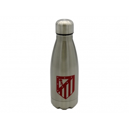 Atlético de Madrid Botella Plateada de Acero 550ml Atlético de Madrid Botella Plateada de Acero 550ml