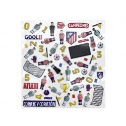 Atlético de Madrid Libro de Pegatinas Estadio 3D Reutilizables