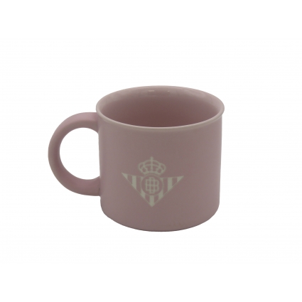 Betis Balompié Taza Jumbo Rosa Grabada en Caja