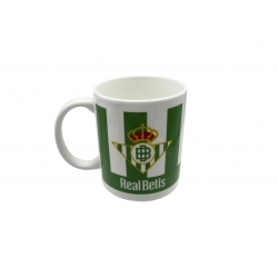 Betis Balompié Taza Cerámica Blanca y Verde