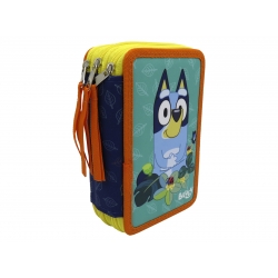 Bluey Plumier 3 Pisos con Material Escolar - Leaves Collection