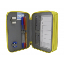 Bluey Plumier 3 Pisos con Material Escolar - Leaves Collection