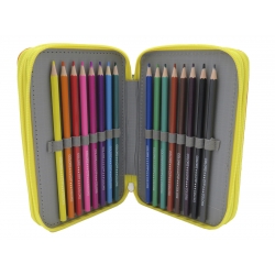 Bluey Plumier 3 Pisos con Material Escolar - Leaves Collection