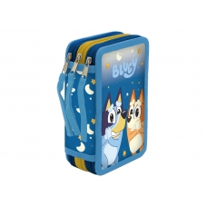 Bluey Plumier 3 Pisos con Material Escolar