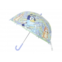 Bluey Paraguas Manual Infantil Transparente Burbuja 48 cm Bluey Paraguas Manual Infantil Transparente Burbuja 48 cm