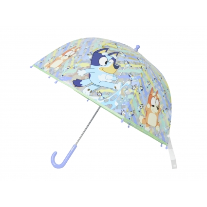 Bluey Paraguas Manual Infantil Transparente Burbuja 48 cm