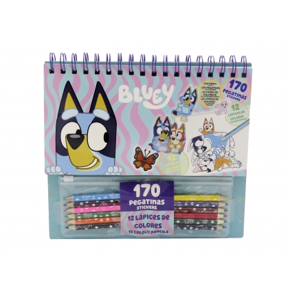 Bluey Set de Colorear con Pegatinas