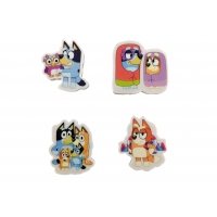 Bluey Set con 4 Gomas de Borrar Bluey Set con 4 Gomas de Borrar