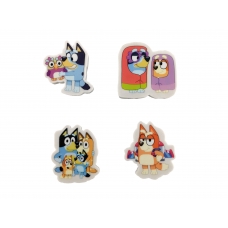 Bluey Set con 4 Gomas de Borrar Bluey Set con 4 Gomas de Borrar