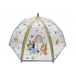 Bluey Paraguas Manual Infantil Transparente Burbuja 48 cm