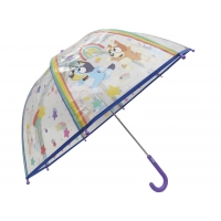 Bluey Paraguas Manual Infantil Transparente Burbuja 48 cm Bluey Paraguas Manual Infantil Transparente Burbuja 48 cm