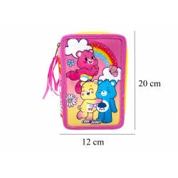 Care Bears  Plumier 3 Pisos con Material Escolar
