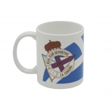 Deportivo de la Coruña Taza Cerámica Escudo Color