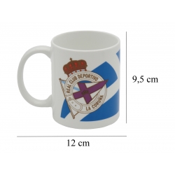 Deportivo de la Coruña Taza Cerámica Escudo Color