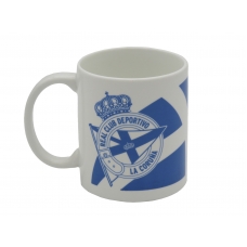 Deportivo de la Coruña Taza Cerámica Escudo Azul