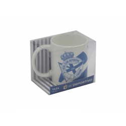 Deportivo de la Coruña Taza Cerámica Escudo Azul