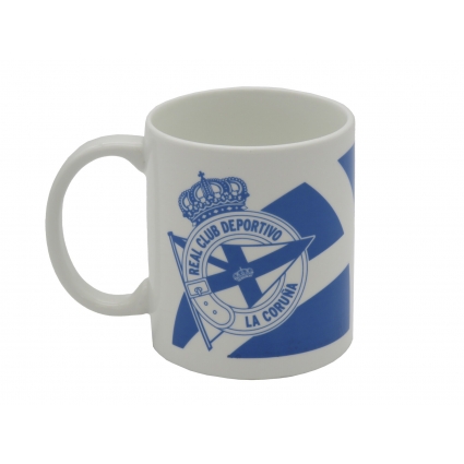 Deportivo de la Coruña Taza Cerámica Escudo Azul