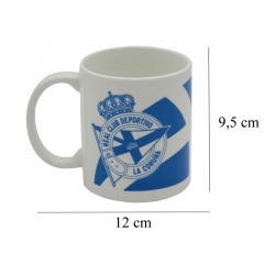 Deportivo de la Coruña Taza Cerámica Escudo Azul