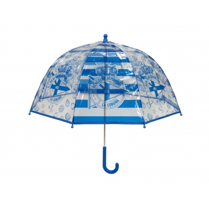 Deportivo de la Coruña Paraguas Manual Infantil Transp. Burbuja 48 cm