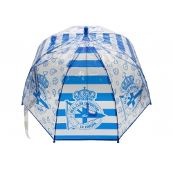Deportivo de la Coruña Paraguas Manual Infantil Transp. Burbuja 48 cm