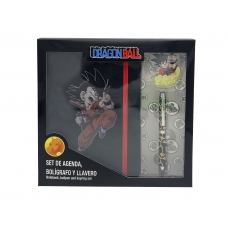 Dragon Ball Set Diario, Boligrafo y  Llavero