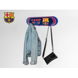 FC Barcelona FC  Barcelona Perchero de Pared de Madera