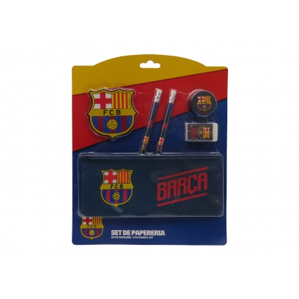 FC Barcelona Set de Papelería c/ Portatodo