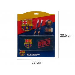 FC Barcelona Set de Papelería c/ Portatodo