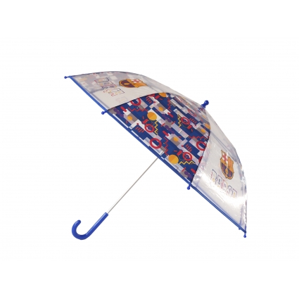 FC Barcelona Paraguas Manual Infantil 48 cm Transparente