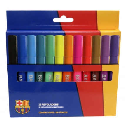 FC Barcelona 12 Rotuladores de Colores