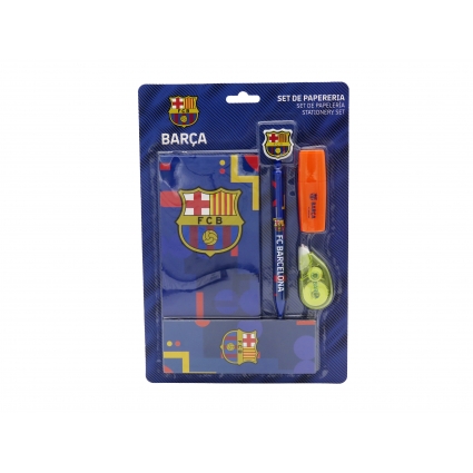 FC Barcelona Set de Papelería con Block de Notas FC Barcelona Set de Papelería con Block de Notas