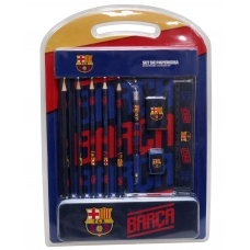 FC Barcelona Set de Papelería con Estuche de Metal