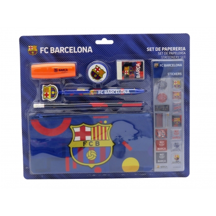 FC Barcelona Set de Papelería con Pegatinas