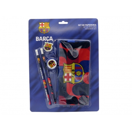 FC Barcelona Set de Papelería Portatodo Triple