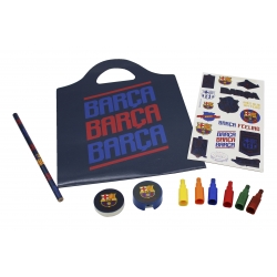 FC Barcelona Set de Papelería Libro Maletín