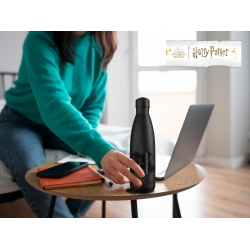 Harry Potter Botella Negra Rubberizada de Doble Pared