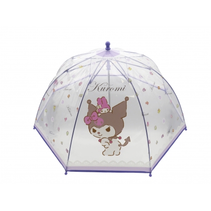Kuromi Paraguas Manual Infantil Transp. Burbuja 48 cm