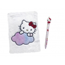 Hello Kitty Set Cuaderno Peluche y Bolígrafo