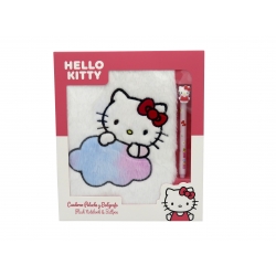 Hello Kitty Set Cuaderno Peluche y Bolígrafo