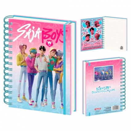 K-Pop Demon Hunters Cuaderno A5 Saja Boys