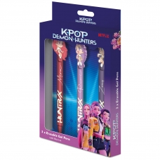 K-Pop Demon Hunters Set 3 Bolígrafos Borrables en Caja K-Pop Demon Hunters Set 3 Bolígrafos Borrables en Caja
