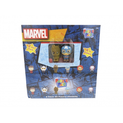Marvel Puzzle Palz Cápsulas Dobles en Dispensador Marvel Puzzle Palz Cápsulas Dobles en Dispensador