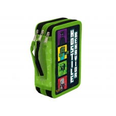 Minecraft Plumier 3 Pisos con Material Escolar -Hostil Behavior Minecraft Plumier 3 Pisos con Material Escolar -Hostil Behavior