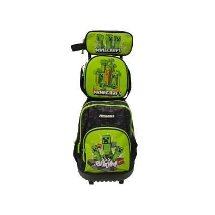 Minecraft Set Trolley Compacto 3 Pcs Minecraft Set Trolley Compacto 3 Pcs