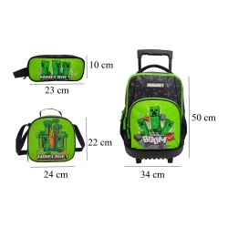 Minecraft Set Trolley Compacto 3 Pcs Minecraft Set Trolley Compacto 3 Pcs